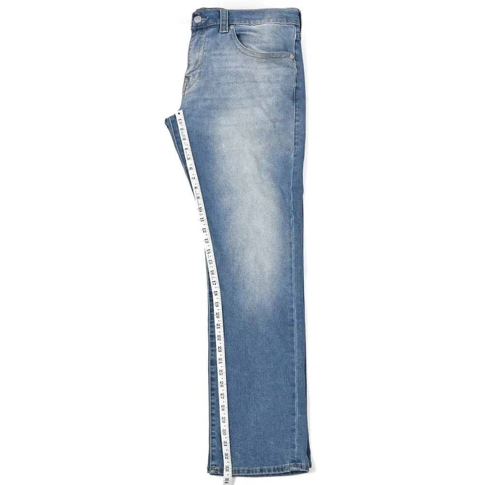 True Religion‎ Ricky Jeans Mens 38 (40x33) Blue Relaxed Straight Western Flaps